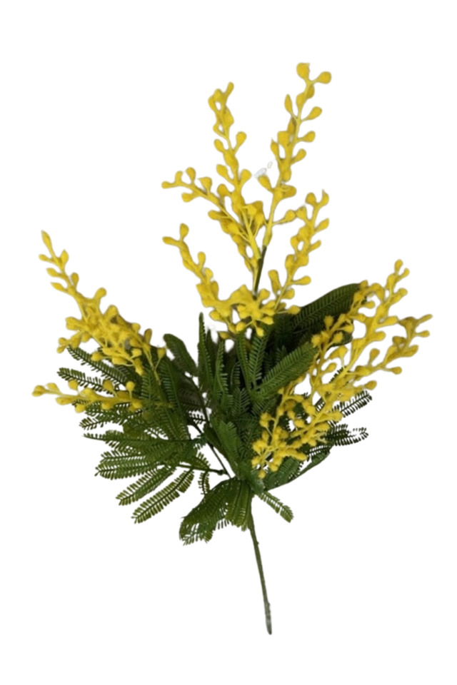 WATTLE WATTLES ARTIFICIAL ARTIFICIALS FLOWERS FLOWER SPRAY SPRAYS SPRAIE