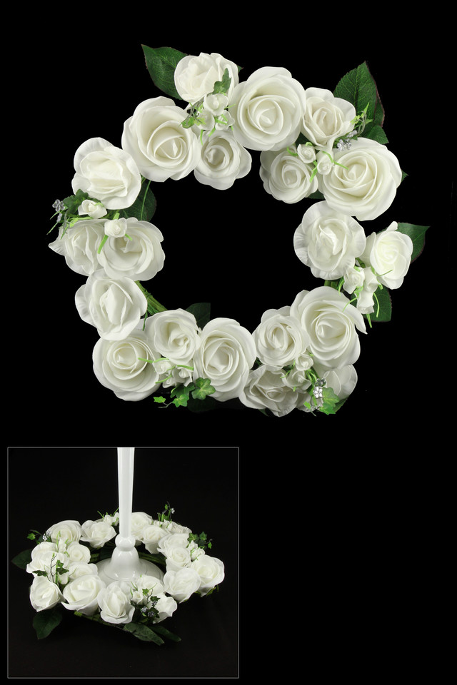 ARTIFICIAL ARTIFICIALS FLOWER FLOWERS PLANT PLANTS SYNTHETIC SYNTHETICS FAKE FAKES SILK SILKS PLASTIC PLASTICS WEDDING WEDDINGS BRIDE BRIDES BRIDAL BRIDALS HEADS HEAD ROSE ROSES WREATH WREATHS WIRED WIREDS